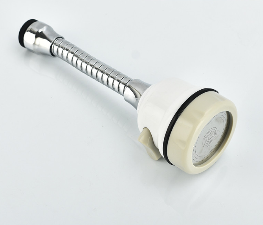 새로운 유연한 탭 익스텐더 스테인레스 스틸 주방 수도꼭지 분무기 360도 회전 수도꼭지 탭 헤드 스프레이 및 폼 2 모드