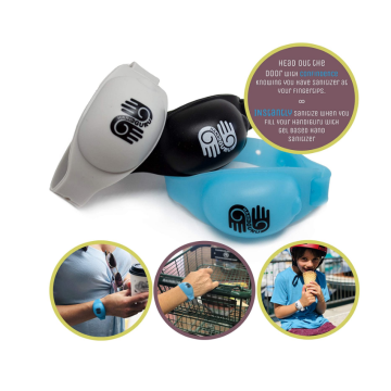 Desenhos animados Refilable Hand Sanitizer Silicone Pulseira