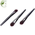 Flat, tapered foundation brush