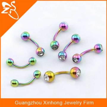 Crystal piercing eyebrow ring jewelry Wholesale hot sale eyebrow piercing ring
