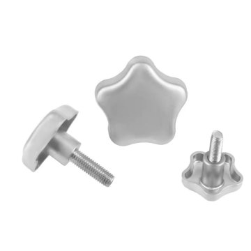 Manual knob fastening screw