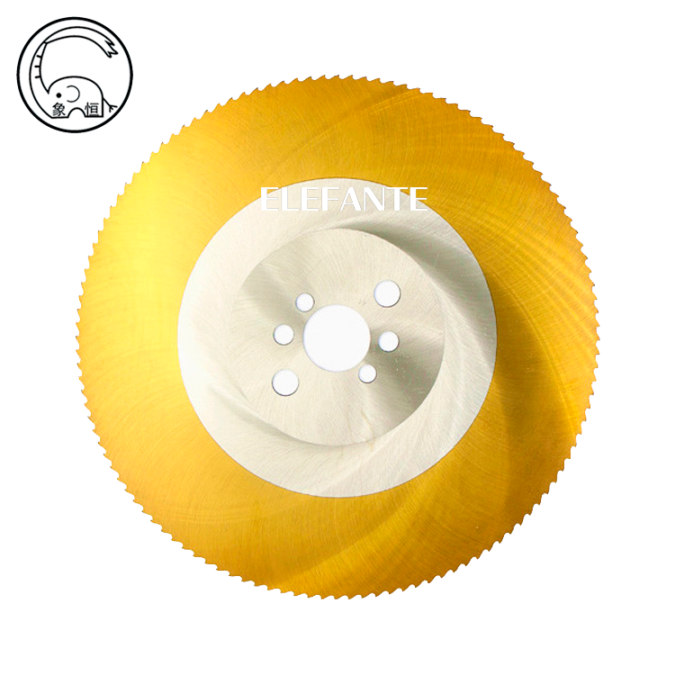 HSS Electric circular high speed saw blade cutting stainless steel pipe turbo dry