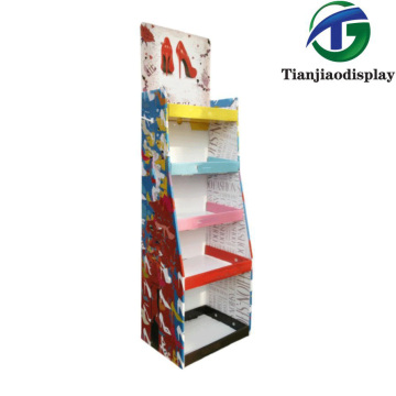 Customized 3P Board Shoe Paper Display Stand Retail