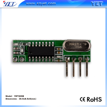 Low Price 330mhz rf wireless superheterodyne receiver module YET205B
