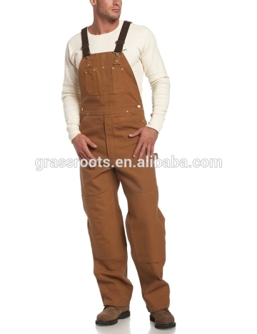 Mechanic Mens Winter Working Overall Uniform Bib Brace Work Uniforms/high quality 100%cotton overall work uniform