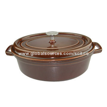 Color enameled casseroles