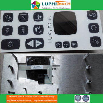 Industry Machine Using Aluminium Backer Membrane Keypad