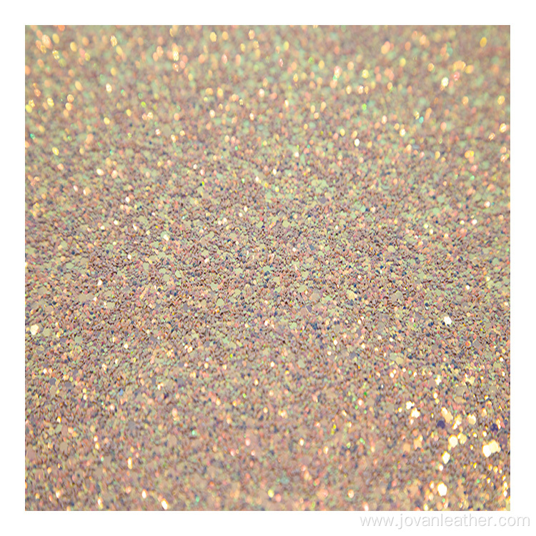 OEM Faux leather glitter faux leather materials