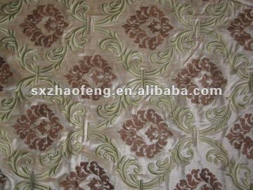 flashing embroidered velveteen fabric for curtain fabric