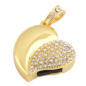 Heart Shape USB Flash Drive Jewelry USB Disk (USB 2.0)