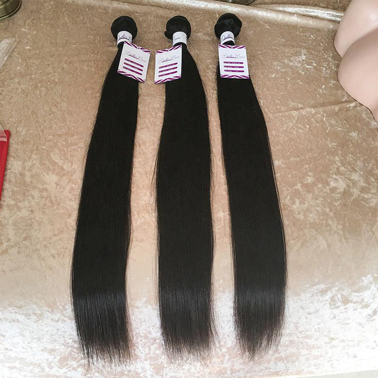Mink Brazilian Straight Malaysian Hair Weave Bundles With Closure 8A and 9A, Wholesale Silky Straight Hair Extensions