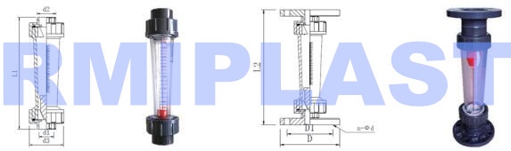 plastic flow rate meter