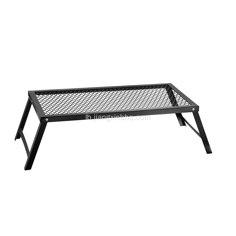 Portable Campfire Grill Stand mat ausklappbare Been