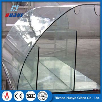 12mm Curved Toughened Glass for Balustrade