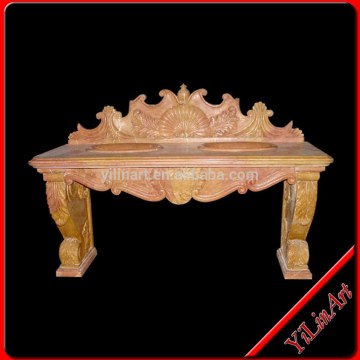 Marble Milky Nature Stone Cheap River Stone Basin