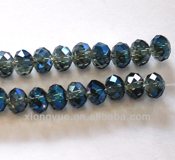 metallic crystal glass facet beads nugget wholesale