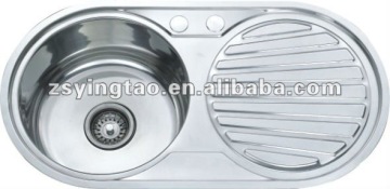 stailess steel kitchen sink 86x44