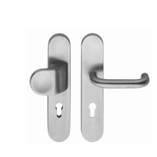 Rust-proof SUS304 interior long plate mortise door handles with lock and handles