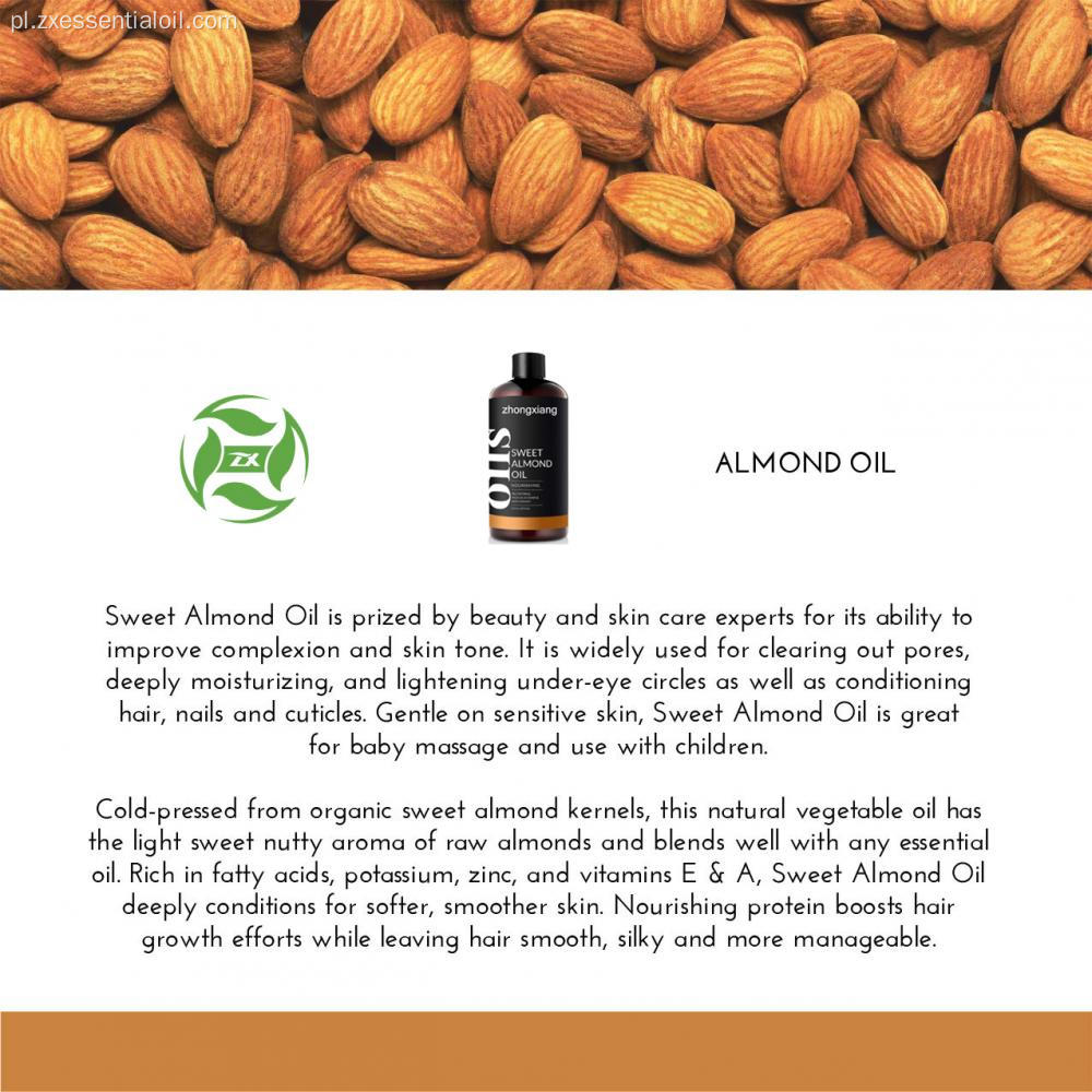 OEM 100% Pure Essential Oil Sweet Almond Oil