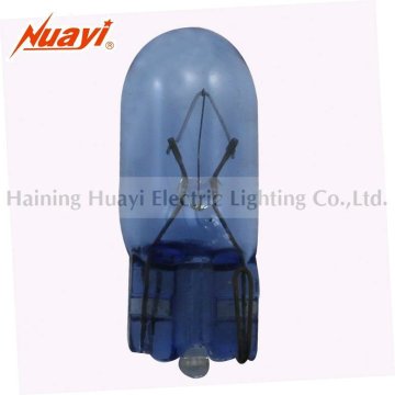 Natural Blue glass bulb T10, indicator light bulb, auto instrument bulb