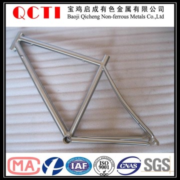 titanium handlebars and titanium road bicycle frame