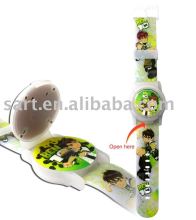 Flip top bubble watch for children
