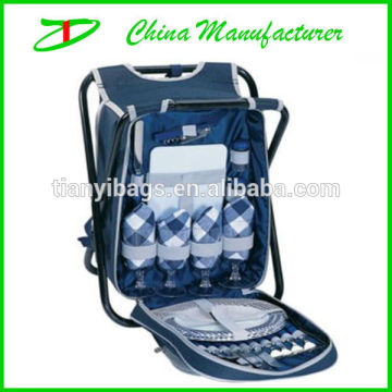 Homestead picnic basket backpack with chair