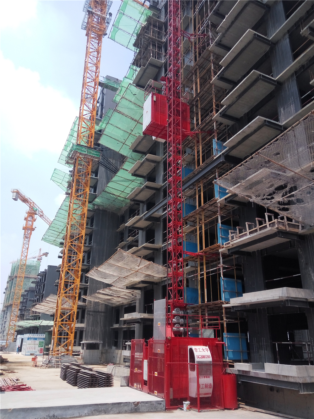 Louer Ascenseur de bâtiment galvanisé galvanisé