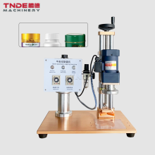Tengde Semi-automatic Single-Head Capping Machine for Honey Jars and Glass Bottles