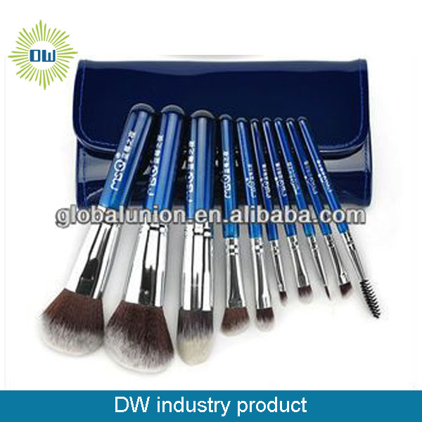 new arrivals blueberry nights customized 10pcs cosmetic brushes1