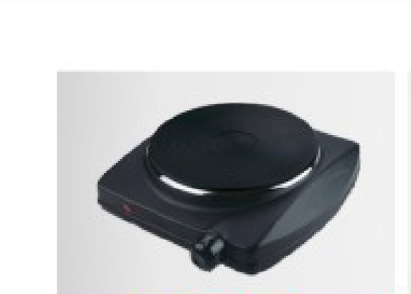 Black Portable Travel Electric Single Hot Plate