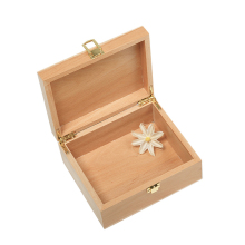 Hot Selling Natural Beech Wood Gift Packaging Box With Lock" could be shortened to:

"Natural Beech Wood Gift Box with Lock" 

This title is more concise while retaining the key features. However, if you want to keep it closer to the original, "Hot Sellin
