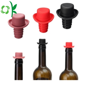 Personalized Silicone Screw Cap Bottle Stopper for Bar