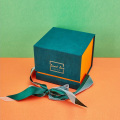 Velvet Small Packaging Custom Magnetic Gift Box Ribbon