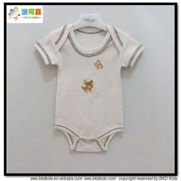 BKD cotton plain layette baby bodysuits