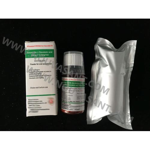 Amoxicilline + acide clavulanique pour suspension BP 60ML