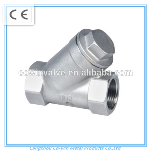 Power station water line ss check valve stainless steel ball type y strainer manufacturer