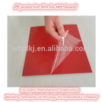 PE removable protective film for HPL board,MDF wood