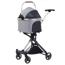 Stable One Handle Foldable Dog Jogging Stroller with 4 Wheels for Small Pets and Cats