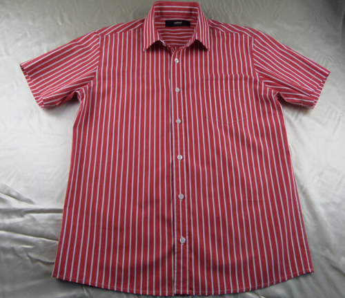 Camisa de hombre manga corta raya