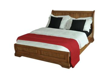 UK French Oak Range/Double Sleigh Lfe Bed/Bed/Oak Wood Bed/Wooden Bedroom Furniture