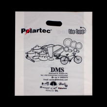 Patch Handle Custom Plastic Shopping Merchandise Bag
