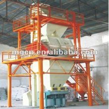 Equipment for the production of dry motar mixture based on sand and cement