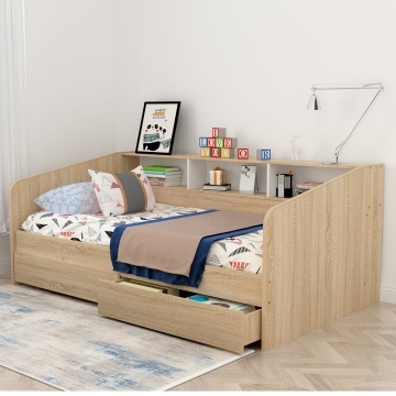 Modern Juvenile Nova Dormitorio with Storage Trundle Bed for Kids