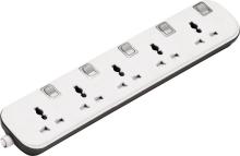 5 outlets universal extension socket