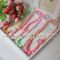 Collier de perles acryliques de fleur de soleil Bubblegum