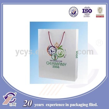 Manufacturer high quality reusable gift paper bag, paper gift bag