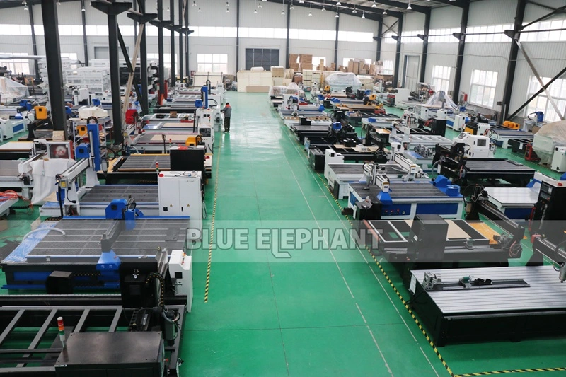 Blue Elephant New Production Line CNC Router Wood Working Automatic Loading and Unloading Nesting Machine