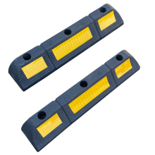 2 Heavy Duty Reflective Parking Curb Stops