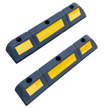 2 Heavy Duty Reflective Parking Curb Stops